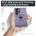 thumbnail image 3 of SaniMore Case for Samsung Galaxy S24 Ultra, Kickstand Holder, Magnetic Car Mount, Function Slim Fit Protection Shockproof Anti-fall Magnetic Heavy Duty Protective Cover for Galaxy S24 Ultra, Purple, 3 of 6