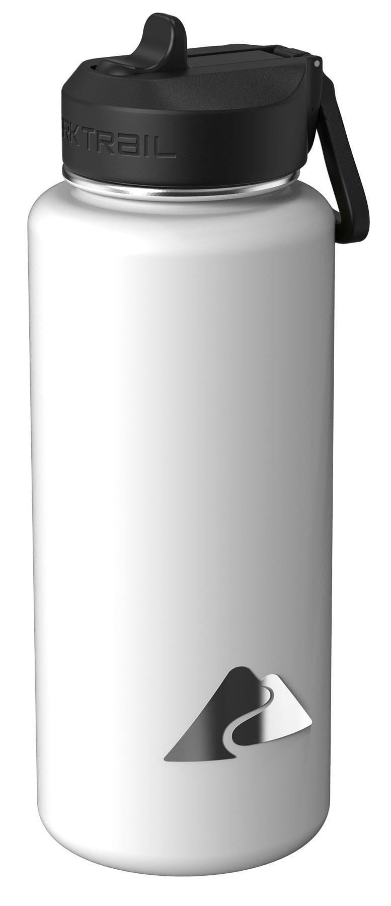 Ozark Trail Water Bottle, White, 32 Fluid Ounces Double Wall Vacuum Sealed, Stainless Steel with Flip Lid