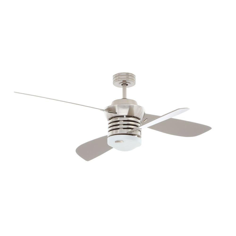 Indoor Brushed Nickel Ceiling Fan 
