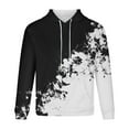 thumbnail image 3 of LYXSSBYX Hoodies for Men Men's Hooded Sweater Non Positioning Color Matching Print Pullover Casual Long Sleeved Top, 3 of 4
