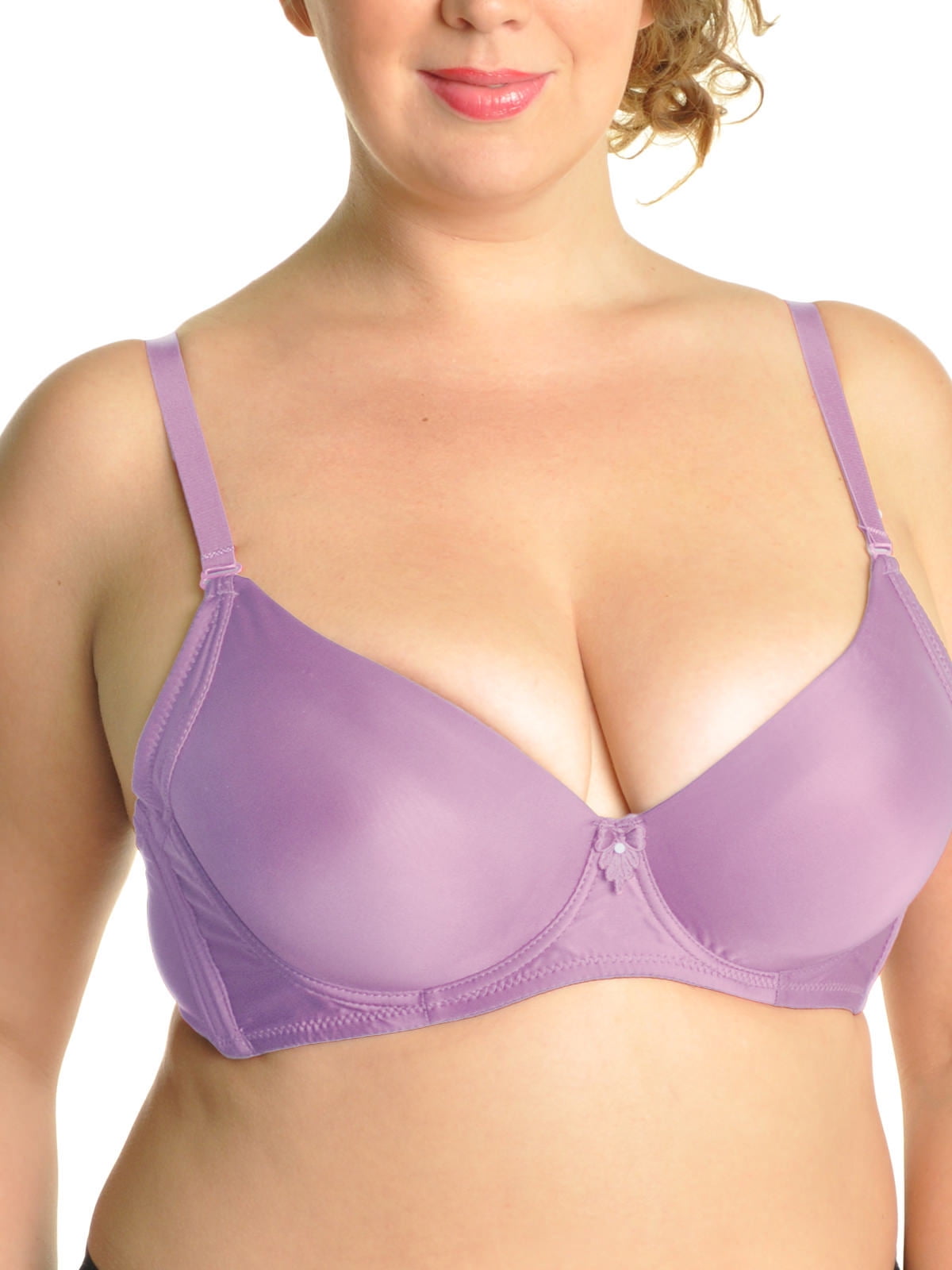 Angelina Wired Padded T-Shirt Bras with Wide Wings (6-Pack) 