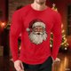 thumbnail image 1 of Amzcrzy - Sudadera Para Hombre, Ropa Deportiva Para El Hogar, Pijamas, Moda, Suelta, Informal, Color Sólido, Camiseta Deportiva, Rojo, M, 1 of 6