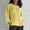 Yellow, variant on Fznquz Plain Long Sleeve T Shirt Women Loose Blue Shirts Fall Winter Casual Oversized Tshirts for Women