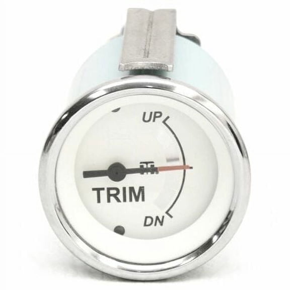 Teleflex Boat Trim Gauge 67528F | Mercury 2 Inch White Silver