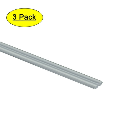 3.3ft 3/16-inch Plastic Welding Rods Welder Rod Dark Grey 3 Pack