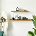thumbnail image 3 of Welland Traditional 36" Wood Floating Shelf Set, 3 of 6