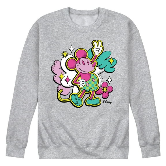 Disney - Mickey Street Pop - Men's Crew Neck Fleece Pullover