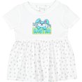 thumbnail image 3 of Inktastic My First Easter Cuddly Blue Bunny Girls Baby Dress, 3 of 5
