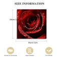 thumbnail image 3 of Fenyluxe Red Rose Water Droplets Wall Decor for Bedroom Kitchen Ready to Hang Room Home Art 12x12in, 3 of 6