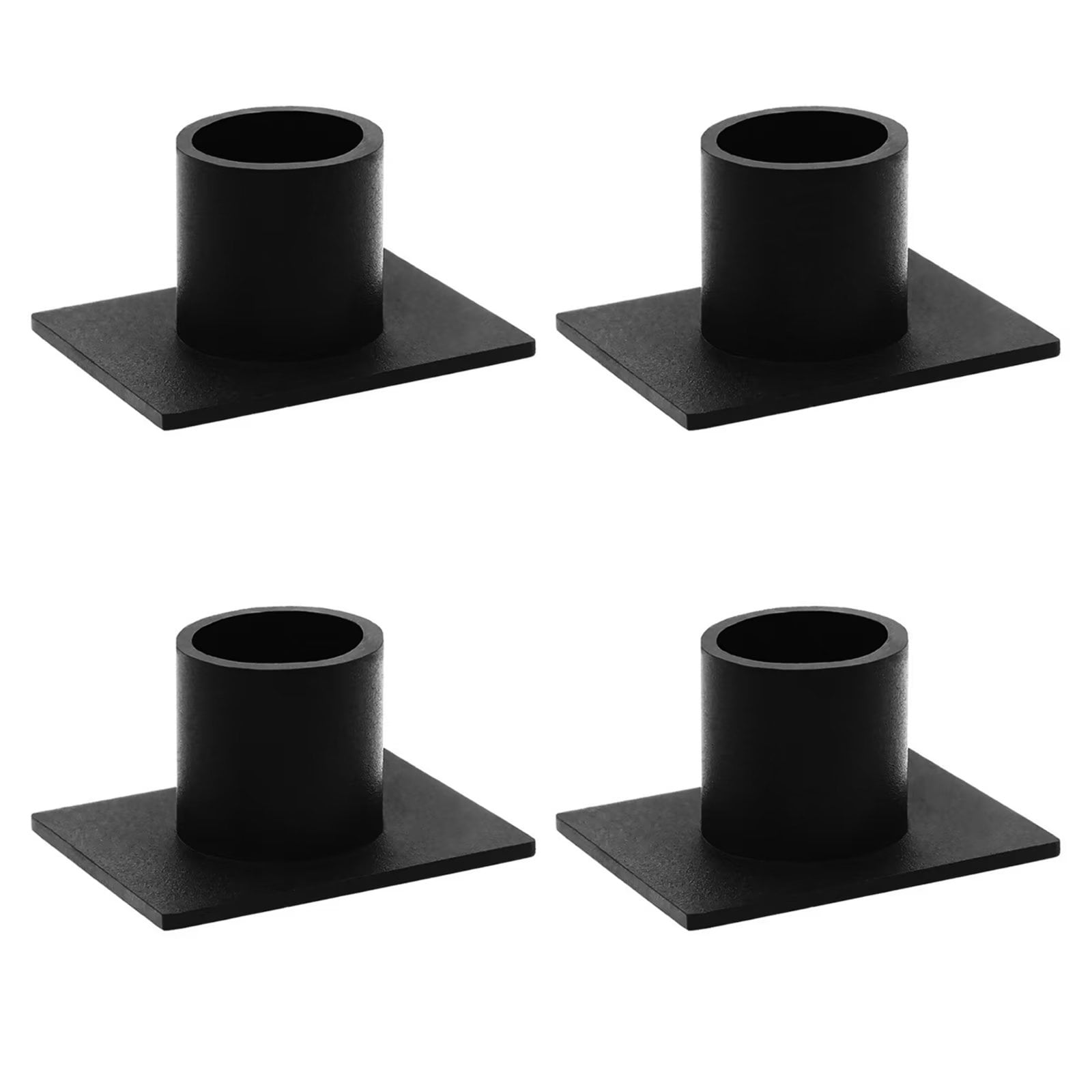 Nuptio Black Iron Candlestick Candle Holders for Halloween Dining Table ...