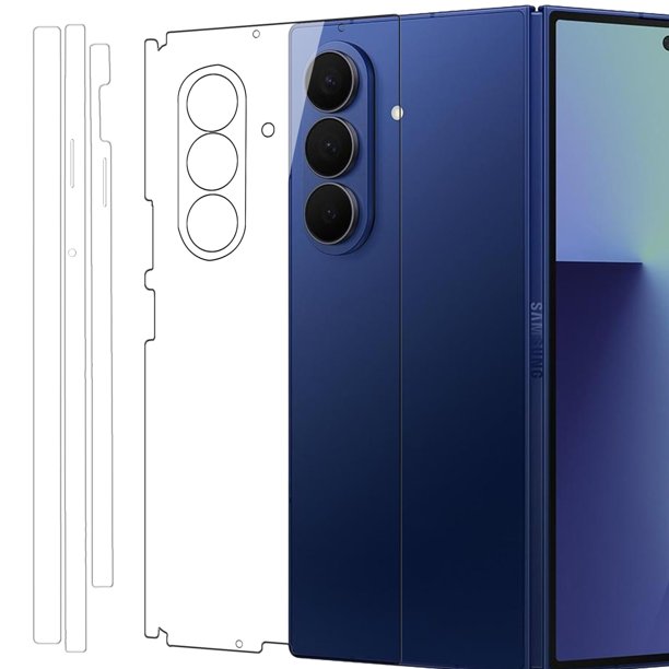 YQODSZ Paquete de 2 películas protectoras traseras para Samsung Galaxy Z Fold 7