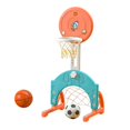 thumbnail image 2 of Aro de baloncesto de interior, tablero de baloncesto, juguete de fútbol Azul naranja, 2 of 9