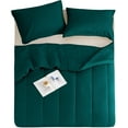 thumbnail image 4 of 5 Piece Luxury Thicker Pattern Comforter Set, 800 TC, 100% Egyptian Cotton, Twin/Twin XL Size Teal Solid Color, 4 of 6