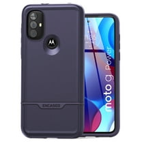 Encased Rebel Series for Moto G Power 2022 Case, Protective Full Body Cover (Motorola G Power 2022 ONLY) Purple