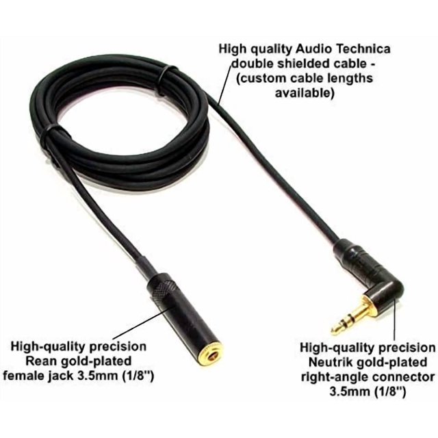 Cable de Extensión de Audio Sound Professionals 3.5mm 183 cm