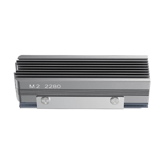 Cateissary Solución de refrigeración eficiente de aleación de aluminio para SSD NVMe 2280 con tubos de calor de cobre SSD NVMe 2280 Electrónica gris