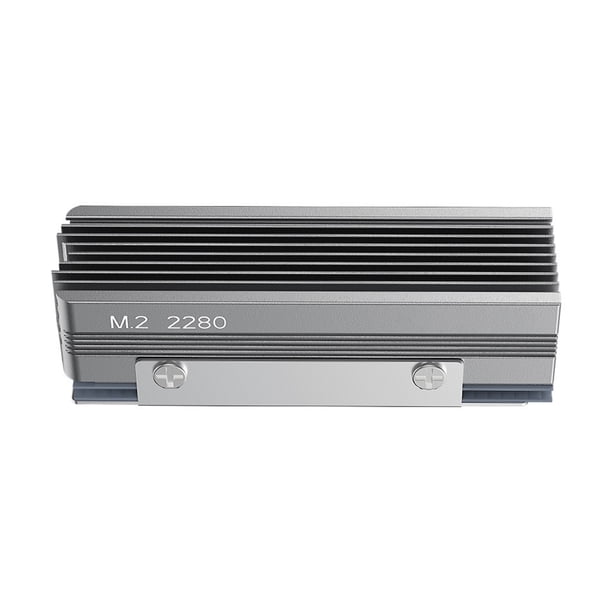 Moyic Enfriador SSD NVMe 2280 con tubos de calor de cobre para una disipación de calor eficiente .2 Radiador NVMe 2280 Electrónica gris