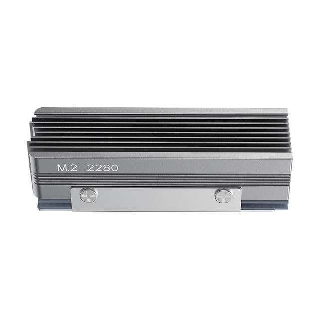 Bearachild Enfriador SSD NVMe 2280 con tubos de calor de cobre para una disipación de calor eficiente .2 Radiador NVMe 2280 Electrónica gris