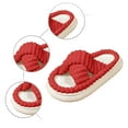 thumbnail image 4 of Slippers for Women,Comfortable Strap Open Toe Platform Slippers For Home Indoor Outdoor Casual Wear Soft Shoes,Womens Slippers,Red,7, 4 of 9