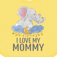 thumbnail image 4 of Inktastic I Love My Mommy Cute Elephants in Night Sky Boys or Girls Baby Bib, 4 of 4