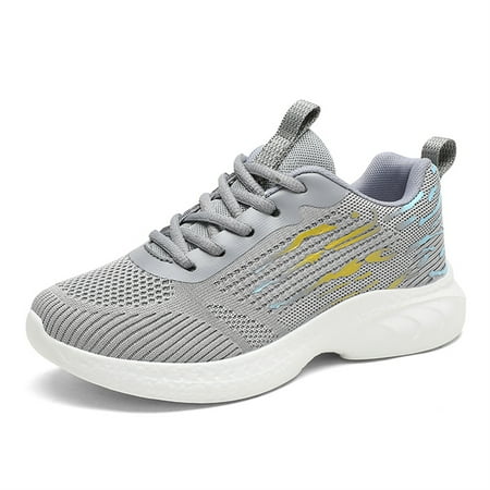 HAOSHIDUO Running Shoes for Women Comfortable Soft Breathable Fabric Sneakers Shoes Anti-Slip Shock Absorption Walking Casual Shoes