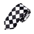 thumbnail image 1 of TopTie Cravate Unisexe Imprimée Checkerboard Skinny, 1 of 7