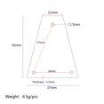 thumbnail image 2 of OUNONA Instrument Accessories Truss Rod Cover Triangle Metal Golden 1Set, 2 of 8