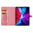 thumbnail image 3 of Dteck Case For Apple iPad Air 4th Gen 10.9"/iPad Pro 11 2nd Generation (2020), Magnetic Leather Card Holder Wallet Smart Case Tree Patterned Stand Automatic wake/sleep Cover,Pink, 3 of 6