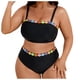 thumbnail image 2 of Tankini Mujer Moda Sólido con Almohadilla para el Pecho Sin Aros Bikini Traje de Baño Dos Piezas para Mujer Trajes de Baño Tankini para Mujer Traje de Baño de 2 Piezas para Mujer Trajes de Baño para M, 2 of 9