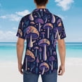 thumbnail image 6 of Bixox Men's Hawaiian Shirts Men's Floral Hippie Mushrooms Print Short-Sleeve Shirt-Small, 6 of 8