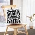 thumbnail image 5 of LALILO Throw Pillow Covers Coffee Inspirational Quote With Cushion Cover 18" x 18", 2 Pack, 5 of 6