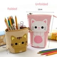 thumbnail image 4 of Labymos Trousse à Crayons Mignonne, Design Rétractable, Motif Chat Mignon, Pliable, 4 of 8