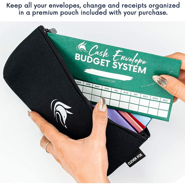 Enveloppes de trésorerie Clever Fox pour système de budgétisation –  Enveloppes de budget pour la budgétisation et l'économie de trésorerie