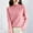 Watermelon Red, variant on Hauaitttt Women Pure Long Sleeve Crew Neck Soft Warm Pullover Knit Fall Winter Womens Long Sleeve Thermal Tops Thumb Hole Thermals Woman Lined Shirt for Women Turtleneck Top for Men Thermal Mens
