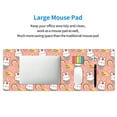 thumbnail image 5 of Rocae Rabbit So Cute for Gaming Mouse Pad, Mouse Pad Large, Office Computer Keyboard Mousepad, Keyboard and Mouse Pad with Stitched Edges,31.5 x 11.8 in, 5 of 5