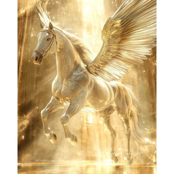 Paint by Numbers Kits for Adults-horse with wings- Beginners Digital Oil Paint by Number for Adults Easy Canvas for Home Wall Decoration and Gifts 16X20 inch-
