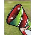 thumbnail image 3 of Christmas Megaphone Cheerleader Curly Hair Yard Decoration, 3 of 9