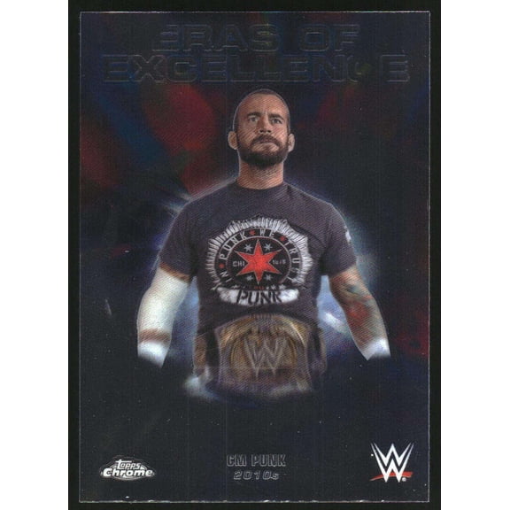 2026 Topps Chrome WWE Eras of Excellence #ERA-22 CM Punk Raw Wrestling Trading Card