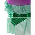 thumbnail image 5 of Girls Princess Mermaid Costume Cosplay Party Dress, 5 of 6