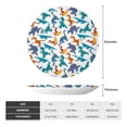thumbnail image 2 of Wukai Block Dinosaur Print Decorative Plate for Display,Bone China Decorative Plate, Ceramic Dinner Plate with Stand, Vertical Ceramic Plate-6in, 2 of 6