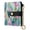 On a Diamond-Shaped Background, variant on Bifold Wallet PU Leather RFID Blocking, Women's Card Cases with 7 Card Slots, with Zebra Stripes