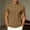 Beige, variant on Mens Mock Neck T Shirts Short Sleeve Mock Turtleneck Undershirt Loose Fit Summer Casual Basic Tees Light Blue