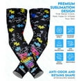 thumbnail image 4 of Exxact Sports Compression Arm Sleeves for Men & Women, 1 Pair Performance Sleeves for Baseball, Football, Youth & Adult Sizes - (Autism, YM), 4 of 7