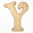 thumbnail image 1 of 20" Tall MDF Letter Y | 1/4" Thick | Krafty Supply Letters | Beltorian, 1 of 1