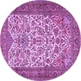 thumbnail image 1 of Ahgly Company Indoor Round Persian Purple Traditional Area Rugs, 4' Round, 1 of 4
