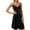 Black, variant on IROINNID A-Line Dress For Women Fashion Casual Solid Gorgeous Sleeveless Shirring Long Dress V-Neck Below The Knee Dress