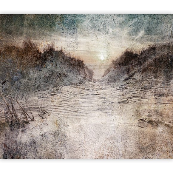 artgeist Wall Mural Sea Beach 138x101 in - XXL Non-Woven Wallpaper Fleece Wall Decor Photo Print Picture Image Design Home Nature Landscape Sunset Sun c-C-0463-a-a