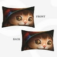 thumbnail image 4 of Daiia Animal Cat Bedding Waterproof Pillow Protector Zippered Queen – Bed Bug Proof Pillow Encasement-16"x24", 4 of 9