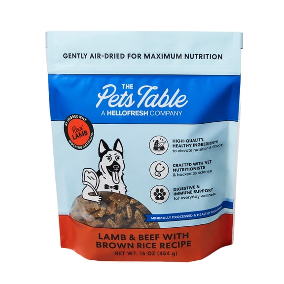 The Pets Table Lamb & Beef with Brown Rice Air-Dried Dog Food, 1 lb