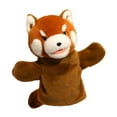 thumbnail image 3 of Plush Animal Puppet Figure Toy Interactive Toy with Realistic Raccoon Design for Kids Storytelling at Home, 3 of 9